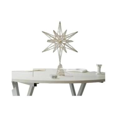 Imagem de Enfeite De Natal LED Em Forma De Estrela Com Luzes De Cordão Para Deco