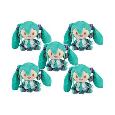 Imagem de Boneca De Pelúcia Hatsune Miku De 20cm, Anime Sakura Snow Miku Sentada