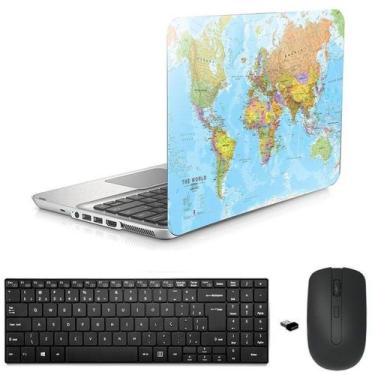 Imagem de Adesivo Notebook 17" Atlas/Sup/Tecl/Mouse Preto - BD Net Collections