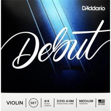 Imagem de Encordoamento Violino Tensão Média D Addario Debut D310 4/4M F002