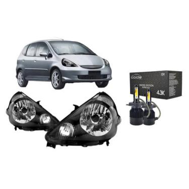 Imagem de Par farol astra 2003 a 2011 foco duplo mascara cromada + super led 600