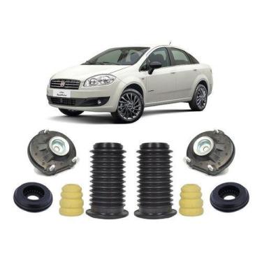 Imagem de Kit Coxim Rolamento Batent Amortecedor Dianteiro Linea 2011 - QualyKit