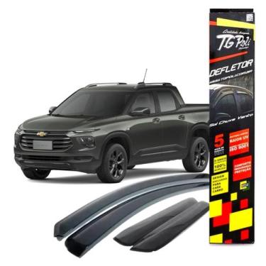 Imagem de Calha de Chuva Defletor Chevrolet Montana 2023 2024 2025 CD TG.Poli (2