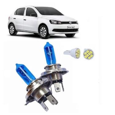 Imagem de Kit Lampadas Super Brancas Gol g5 Foco Simples Efeito Xenon - TECH ONE