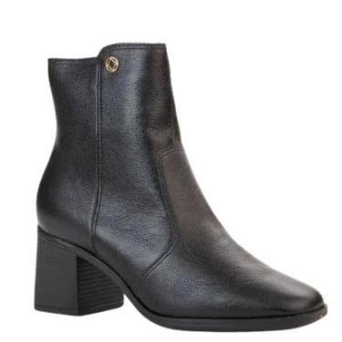 Imagem de Bota Térmica Feminina Bebecê Couro Legítimo Salto Alto Bloco-Feminino