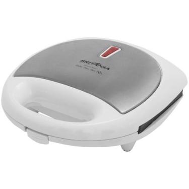 Imagem de Sanduicheira Britânia Bello Pane Antiaderente Inox 750W 220V, Branco, 