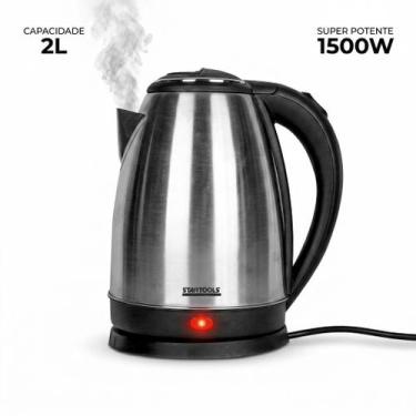 Imagem de Chaleira Jarra Elétrica 2 Litros potente rápida café chá cozinha autom