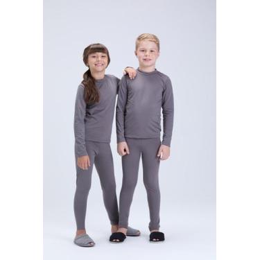 Imagem de Conjunto Térmico Infantil Chumbo - Vida Costeira Oficial, 4, Chumbo