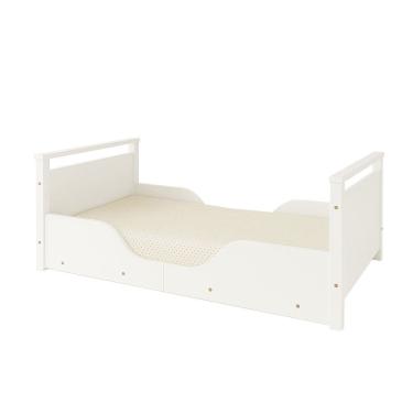 Imagem de Cama Infantil Montessoriana Baixa com Pés em Madeira para Transição e Quarto Infantil -...