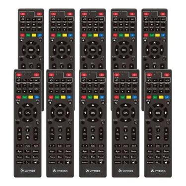 Imagem de Kit 10 Controle Remoto P/ Receptor Vivensis Vx10 - Original