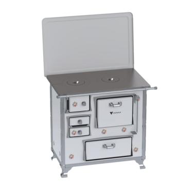 Imagem de Fogao a Lenha GII N 1 Gab Branco Buque com Tampa