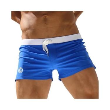 Imagem de Maiô Masculino Surf - Cintura Baixa, Sexy e com Bolso, BR-G, Azul