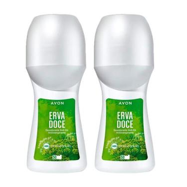 Imagem de Kit Com 2 Desodorantes Roll-on 50ml Avon Erva Doce