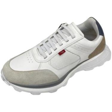 Imagem de Sapatenis Masculino Moderno Casual Urbano Mid Ferracini, Branco, 39