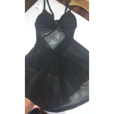 Imagem de Camisola preta renda m - Envolvence 
