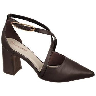 Imagem de Scarpin Feminino De Salto Bloco Bebecê T7021-247, Expresso, 37