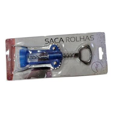 Imagem de Saca Rolha Art House Cromado Azul Cromado