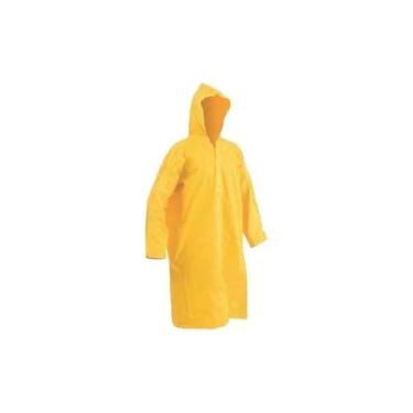 Imagem de Capa de chuva pvc reforcada standart amarela - GOLDBRASIL, EGG