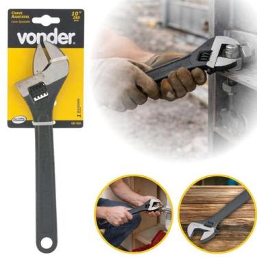 Imagem de Chave Ajustável 10" Vonder  Chave inglesa Abertura 29 mm em Aço Carbon