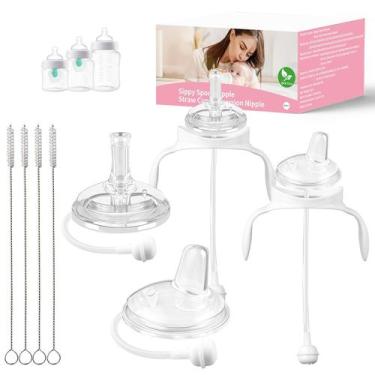 Imagem de Kit Guxetans 2+2 de bicos com canudo e bicos para copo de transição pa