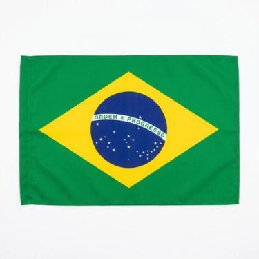 Imagem de 12UN Bandeira Brasil 65x95 Oficial Copa 2026 Tecido Torcedor - Sr. Pre