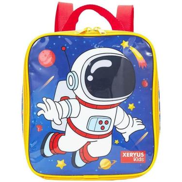 Imagem de Lancheira Térmica Astronauta Kids Poliéster 420D Compartimento Térmico Alças Reguláveis Xeryus