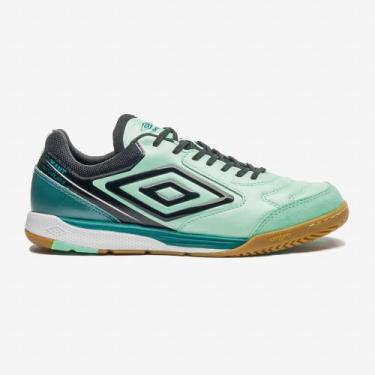 Imagem de Chuteira Futsal Umbro Adamant Master Class Pro Bump Cor:Verde/aguaGene