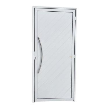 Imagem de Porta de Alumínio Lambril 210x100cm com Puxador Savana Super Brimak Ab