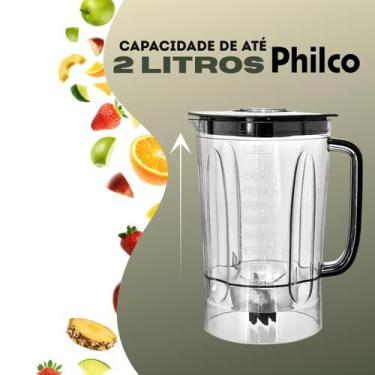 Imagem de Copo Completo Philco PH900 Preto  6 Lâminas  Inclui Tampa Original