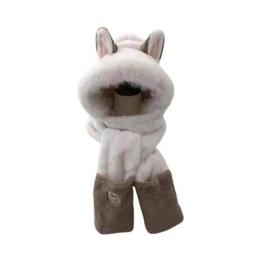 Imagem de Gorro De Pelúcia Quente Com Proteção Para as Orelhas De Raposa, Cachec