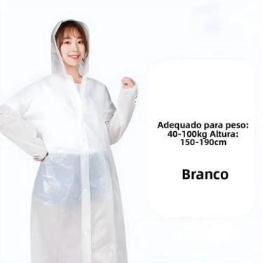 Imagem de Capa de Chuva Adulto Impermeável e Leve - Portátil, Reutilizável e Mod