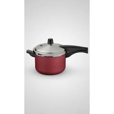 Imagem de Panela de Pressão Antiaderente 4,5L Vermelha - Congratulations Store