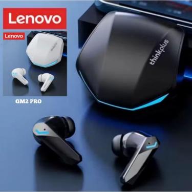 Imagem de Fone de ouvido Lenovo gm2 pro bluetooth 5.3 prova dagua cancelamento d