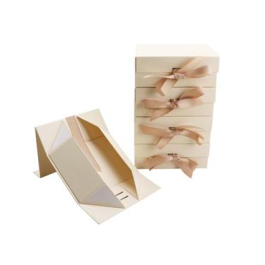 Imagem de Caixa de Presente MEIANJU 29x22x11 cm com Fita Dobrável - Pacote com 5