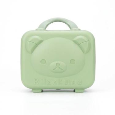 Imagem de Mini Maleta Para Maquiagens Viagem Tipo Frasqueira Modelo Ursinho Rígi