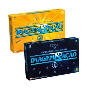 Imagem de Kit Jogos de Tabuleiro Grow Imagem Ação 1 e 2  Jogo de Tabuleiro Criat