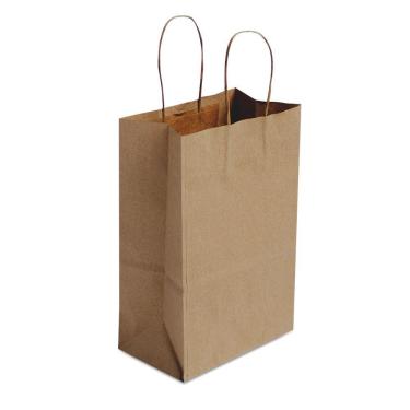 Imagem de Sacola de Papel Kraft 23x31cm tamanho M 10un LC