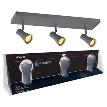 Imagem de Spot Minimalist, Direcionável, 3x, Soquete E27, Cinza, Avant