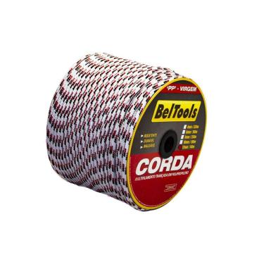 Imagem de Corda Trançada Branca Multifilamento PP 12mm 140m Beltools