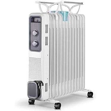 Imagem de KRASS Aquecimento elétrico com termostato, radiador de óleo de 2200 watts economia de energia, aquecedor de convector rápido, proteção contra derrubamento e superaquecimento, aquecedor elétrico móvel com 15 aletas, Collector88