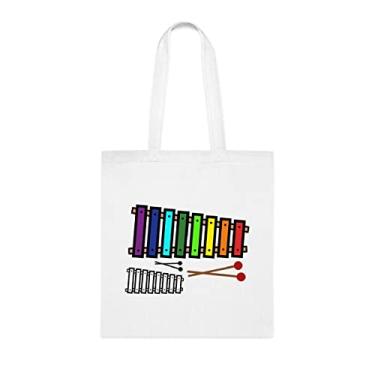 Imagem de Sacola Xilofone, presente de xilofone, bolsa de ombro de xilofone, bolsas reutilizáveis de xilofone, ideia de presente de cesta de natal de aniversário, presente para ela, presente