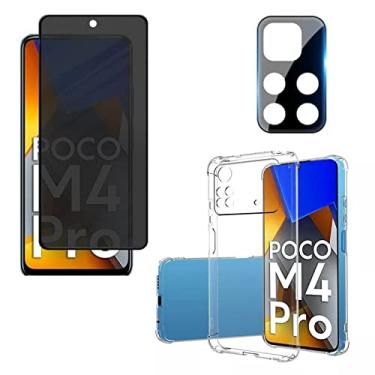 Imagem de Kit Capa Anti Impacto + Pelicula Privacidade + Pelicula Câmera Xiaomi Poco M4 Pro (M4 Pro)