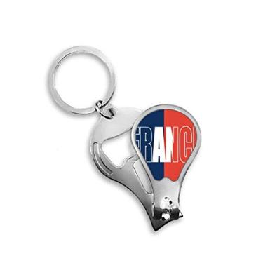 Imagem de Chave abridor de cortador de unhas com nome da bandeira do país da França
