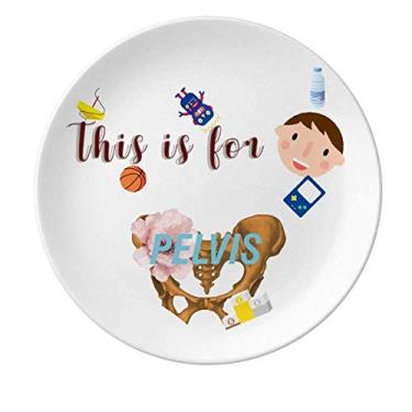 Imagem de Prato de porcelana para plantar flores pélvicas prato redondo para jantar masculino