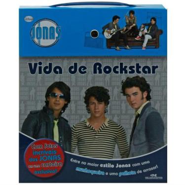 Imagem de Box - Jonas Brothers - Vida De Rockstar - Livro + Munhequeira E Palhet