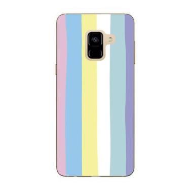 Imagem de Capa Case Capinha Samsung Galaxy A8 2018 Arco Iris Candy - Showcase