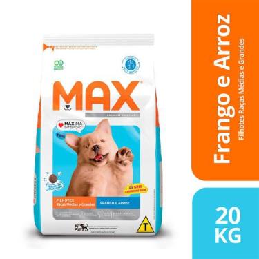 Imagem de Ração Max Premium Especial Cães Filhotes Frango E Arroz 20 Kg - Total
