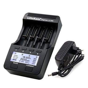 Imagem de Andoer LiitoKala Lii-500 Kit de carregador de bateria inteligente com 4 slots para tela LCD de íon-lítio de 3,7 V e bateria recarregável de 1,2 V Ni-MH