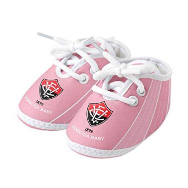 Imagem de Chuteira Bebê Vitória Rosa Oficial - Torcida Baby