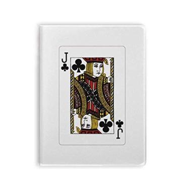 Imagem de Caderno com estampa de cartas de baralho Club J com capa macia